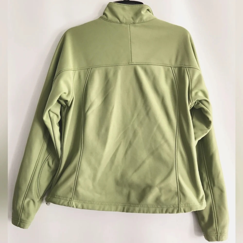 LL BEAN Windstopper Zip Front Lime Green Women's Jacket Size M Reg - Picture 2 of 10